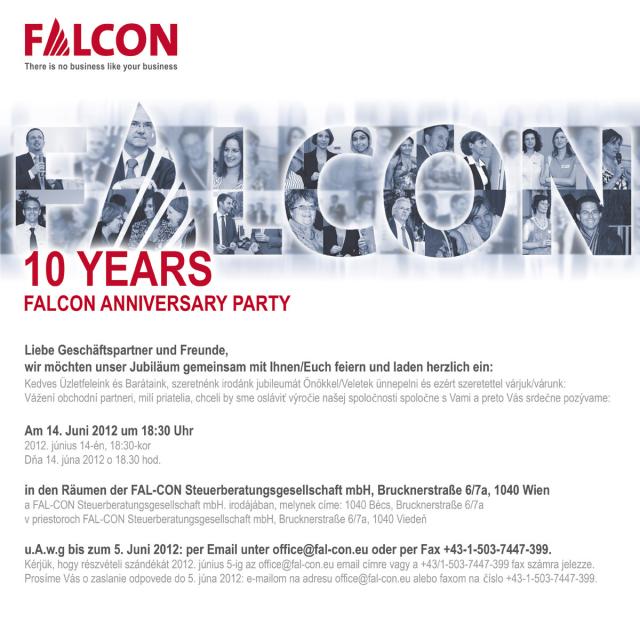 10 years FALCON Invitation